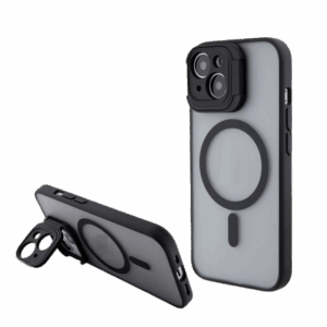 Coque pour iPhone 15 MagSafe Noir Transparent JMOOKIT